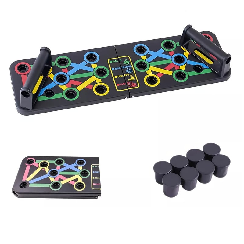 GENERICO - Tabla Para Flexiones Ejercicio Multiuso Color Negro