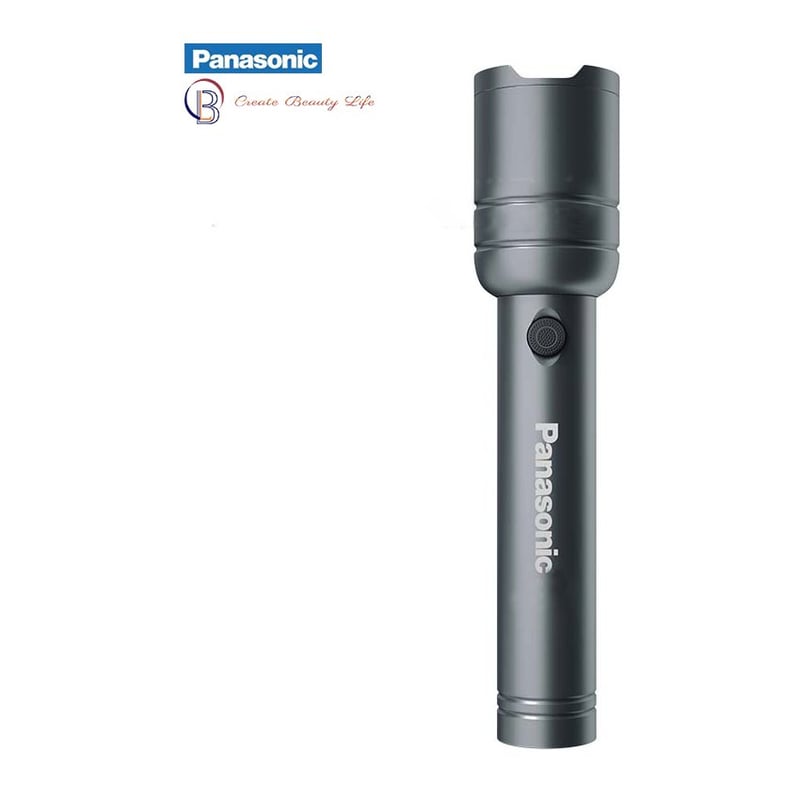 PANASONIC - Linterna de metal LED Recargable Panasonic