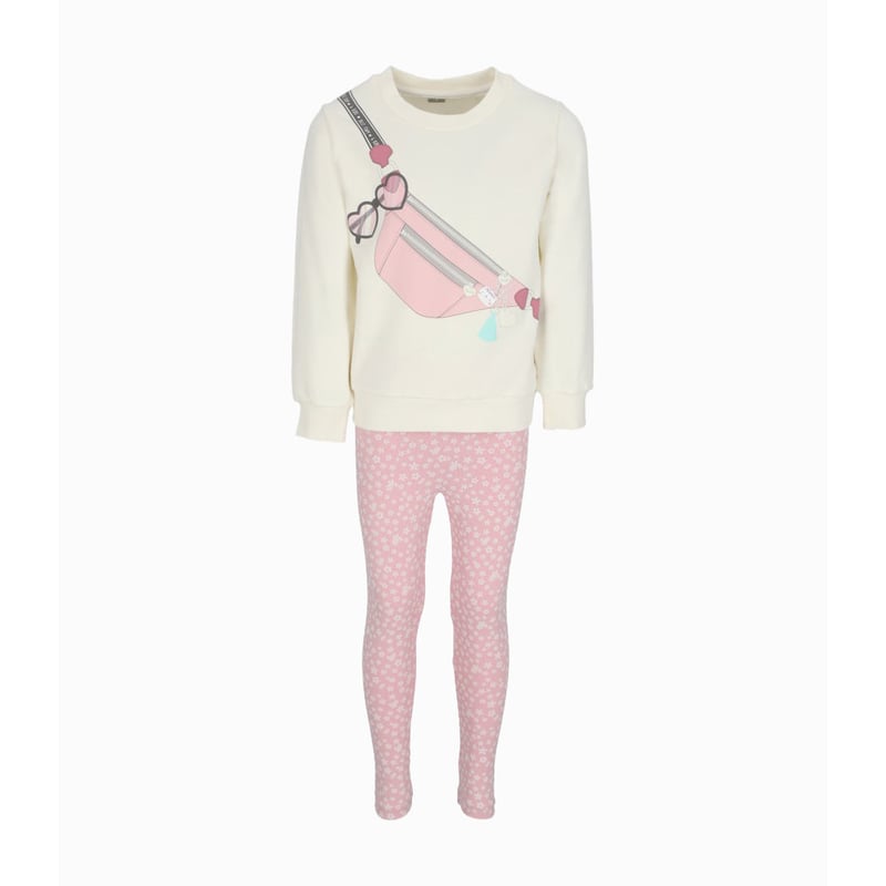 4KIDS - Conjunto niña con cartera blanco 4 Kids