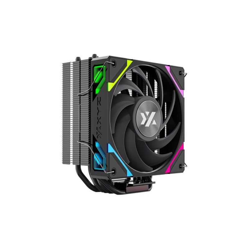 GENERICO - Disipador para CPU XYZ THERMAX 6, 6 Heatpipes, A-RGB, Negro