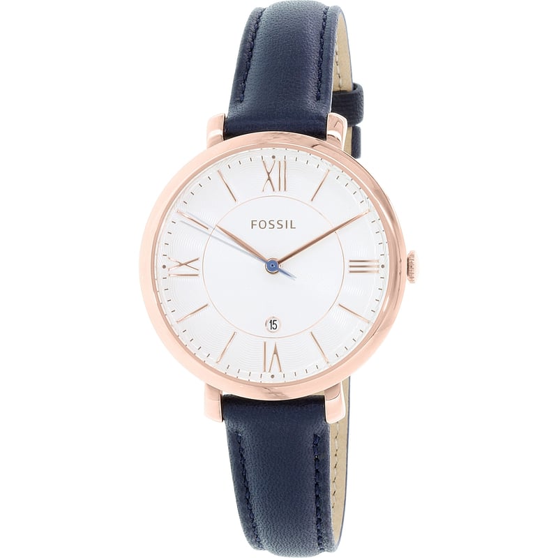 FOSSIL - Reloj Fossil Jacqueline ES3843 Azul De Cuero Piel Para Mujer