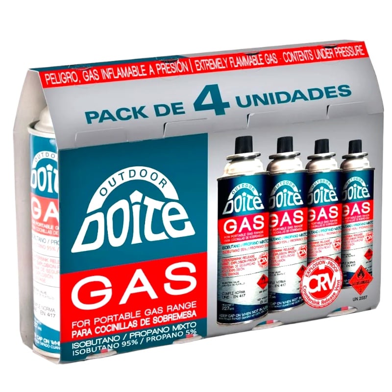 DOITE - Pack 4un Gas Doite 227gr
