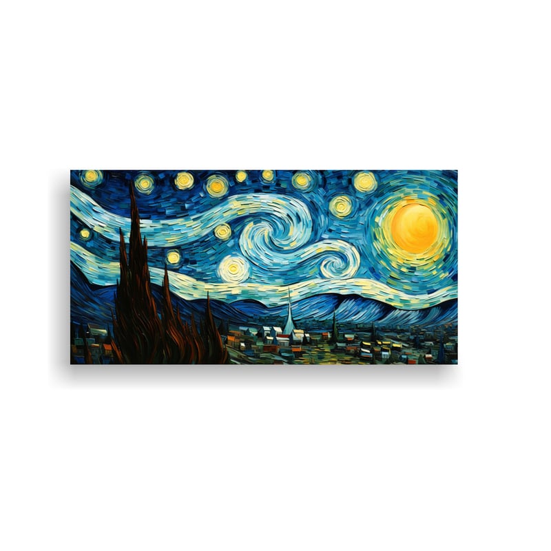 GENERICO - Pinturas Abstractas De Van Gogh Composición 80x40 Cm