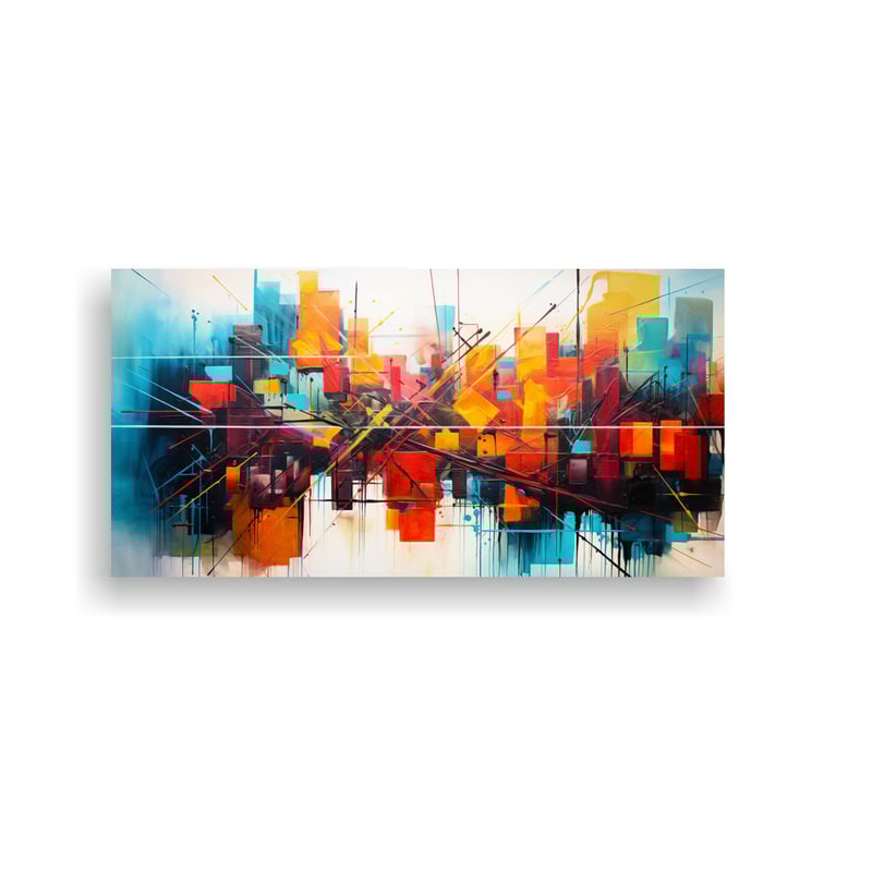 GENERICO - Pintura Decorativa De Fusión Abstracta Y 60x30 Cm