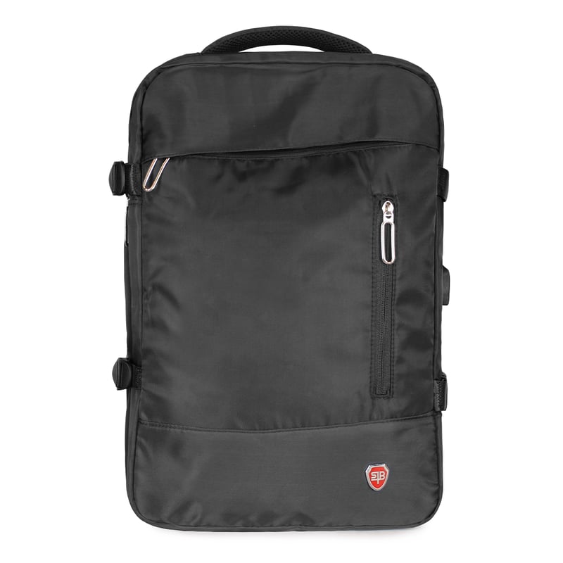 SWISS BAG - Mochila de viaje Viral negra con usb Swiss Bag
