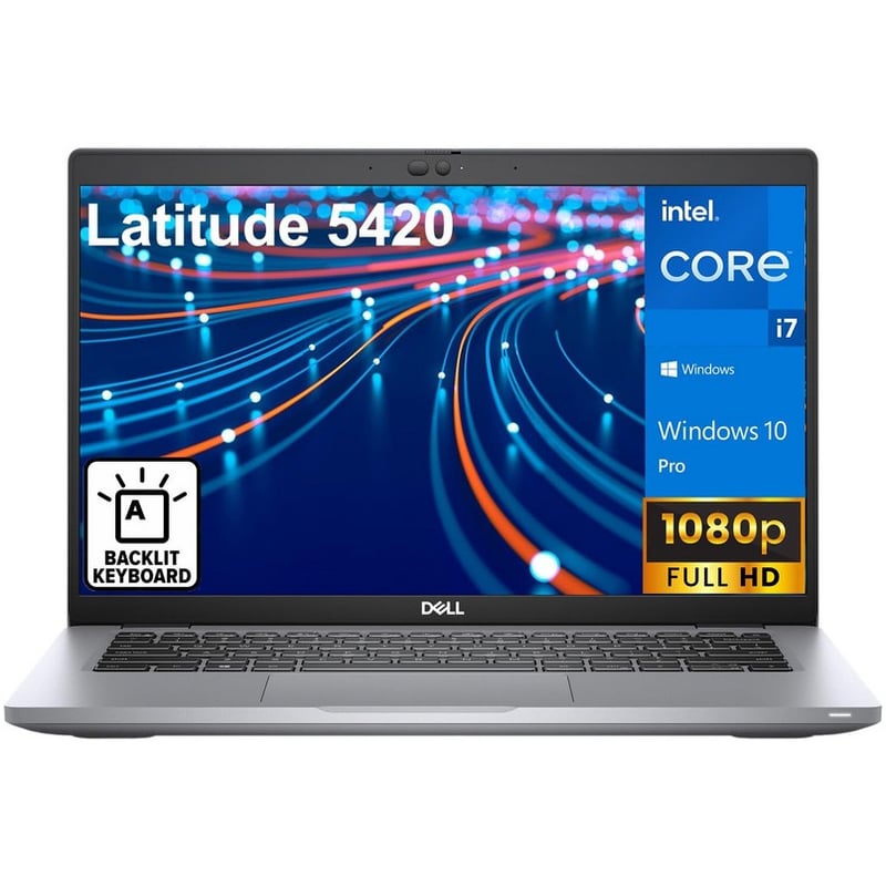 DELL - Dell Latitude 5420 Core™ i7-1185G7 512GB SSD 16GB 14"FHD WIN10 Pro Backlit Keyboard 1 año Garantia.
