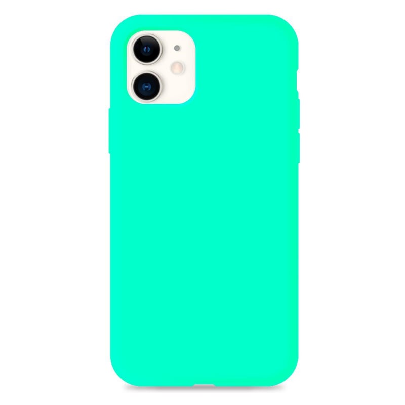 GENEKS - Carcasa Silicona Soft iPhone 11 Verde Menta