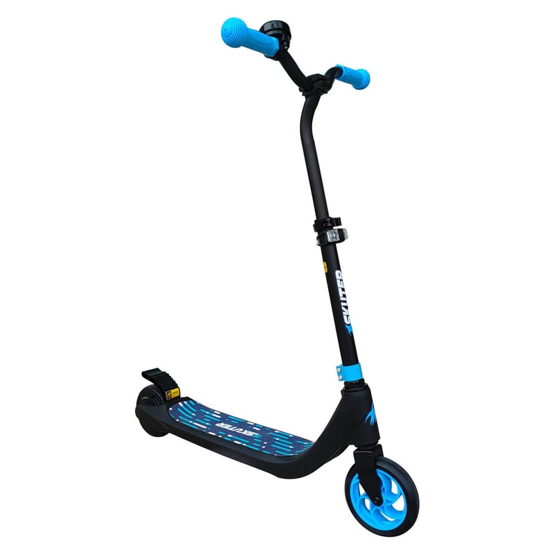 SKUTER - Scooter Eléctrico con Faro y Altura Ajustable Azul