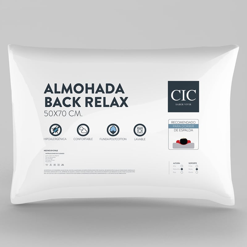 Almohada Cic Microfibra 2 Plazas