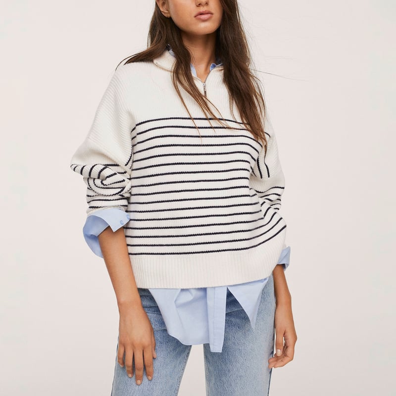 MANGO Sweater Punto Rayas Rizonr Mujer falabella