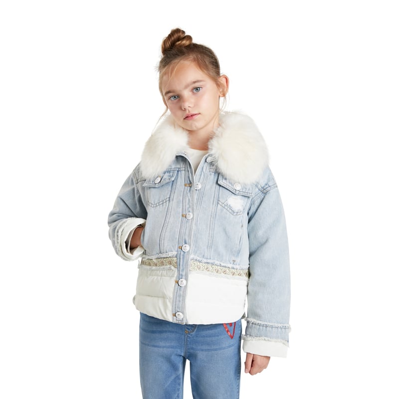 DESIGUAL Chaqueta Vaquera Decorada Nina falabella