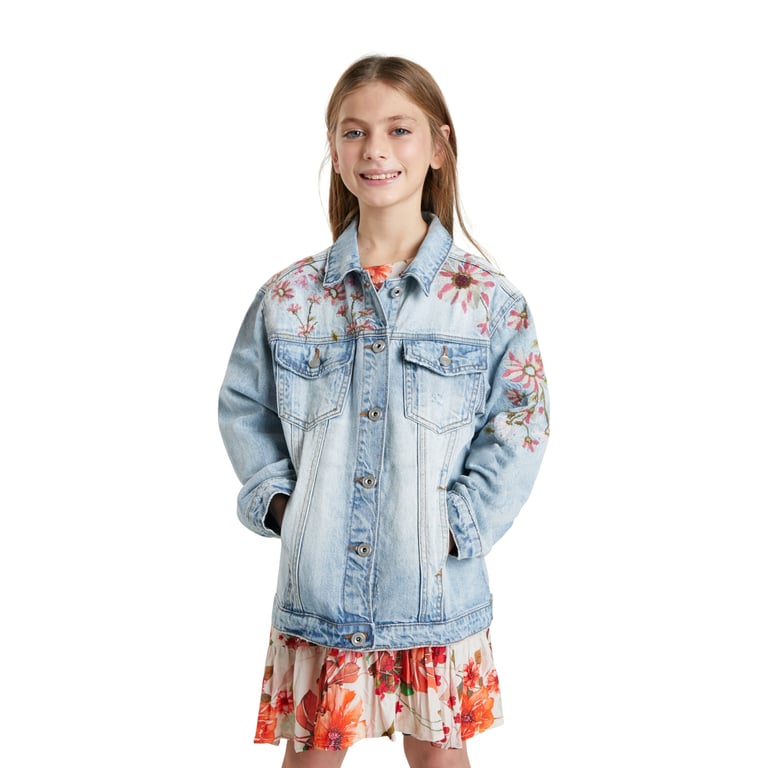 Cazadora vaquera niña desigual hotsell