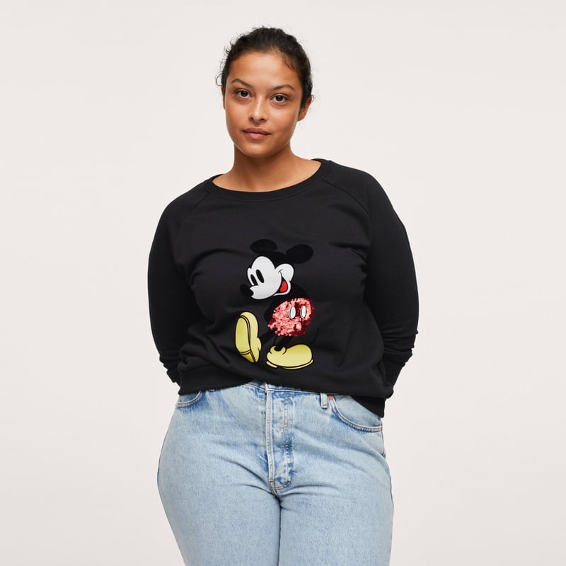 Poleron Lentejuelas Mickey Mouse Mickey Mujer