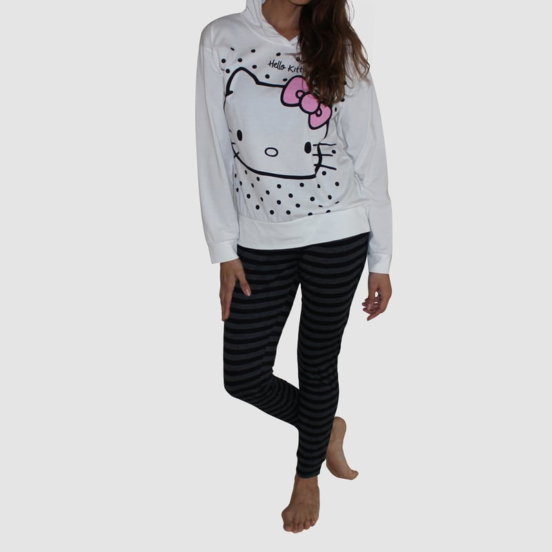 HELLO KITTY Pijama largo mujer falabella