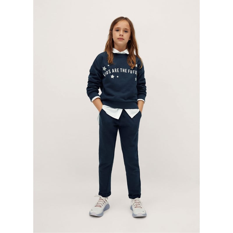 MANGO KIDS Pantalon Jogger Algodon Nina Mango Kids falabella