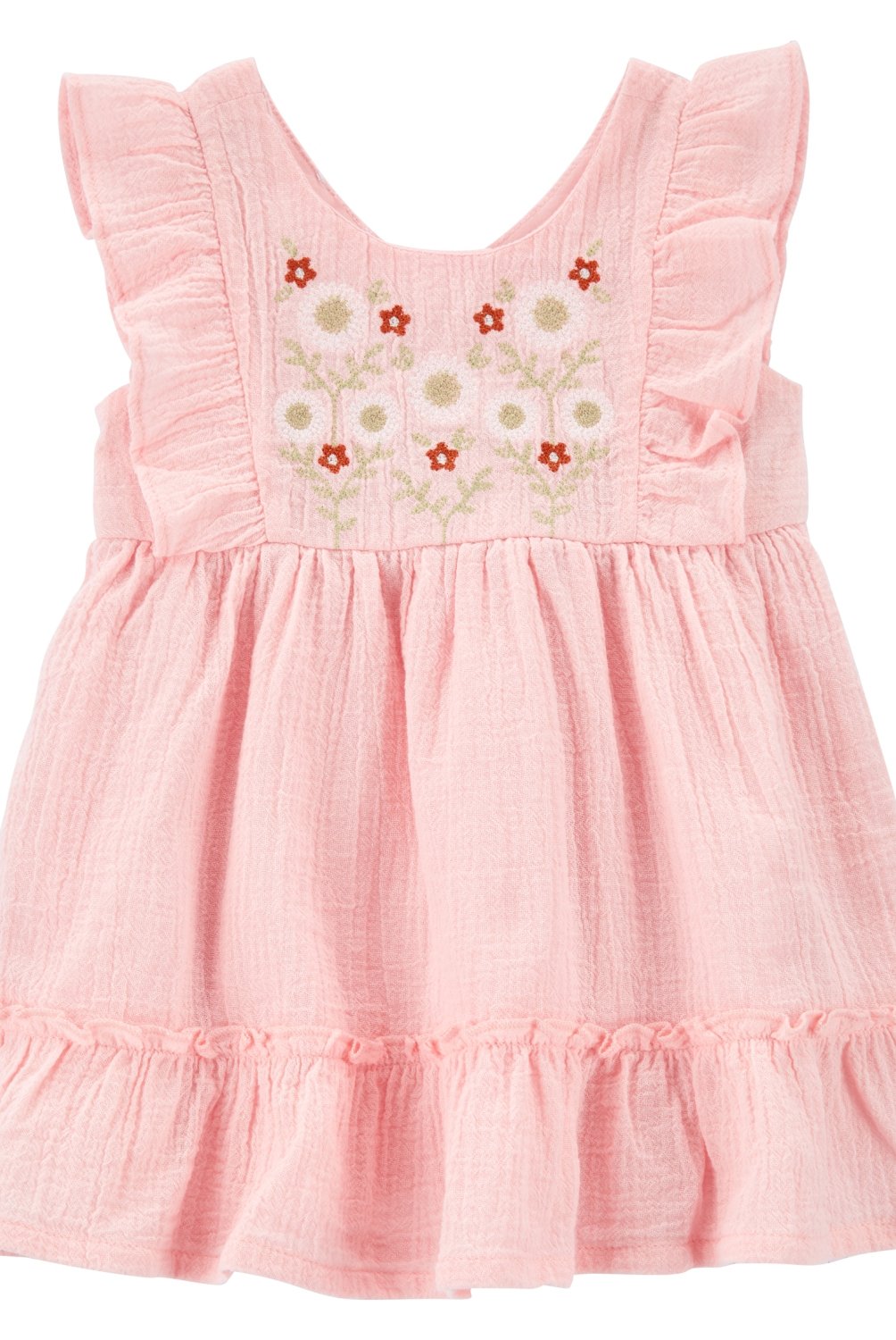 CARTER'S - Vestido Bordado con Cubre Pañal Bebé Niña Carter's