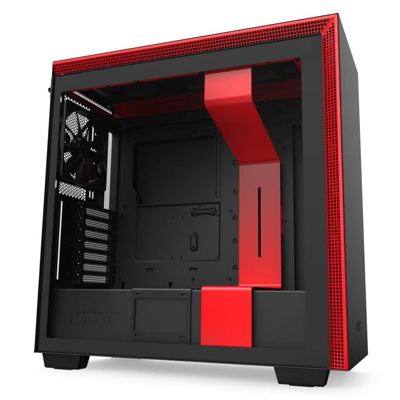  - Gabinete Gamer Nzxt H710 Mid-Tower Atx  Black Red