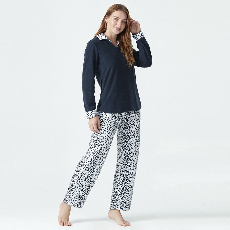 Pijama Print Polar Azul Marino BARBIZON Linio Chile