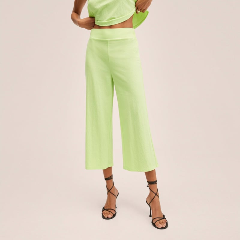 MANGO Pantalon Culotte Fluido Mujer Mango falabella