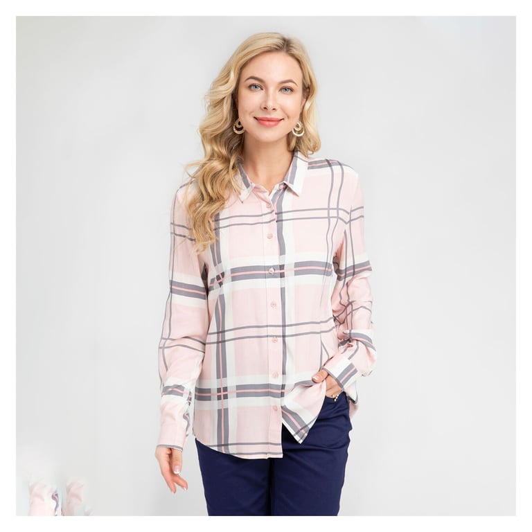 Blusas escocesas mujer best sale