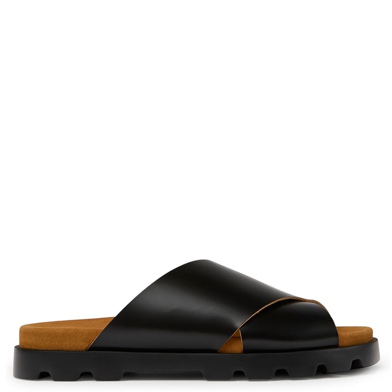 Camper Brutus Sandal K100958 - Sandali Uomo Minimalisti | Suola Leggera In EVA, Materiali Naturali E Riciclati | Colore Nero - 2