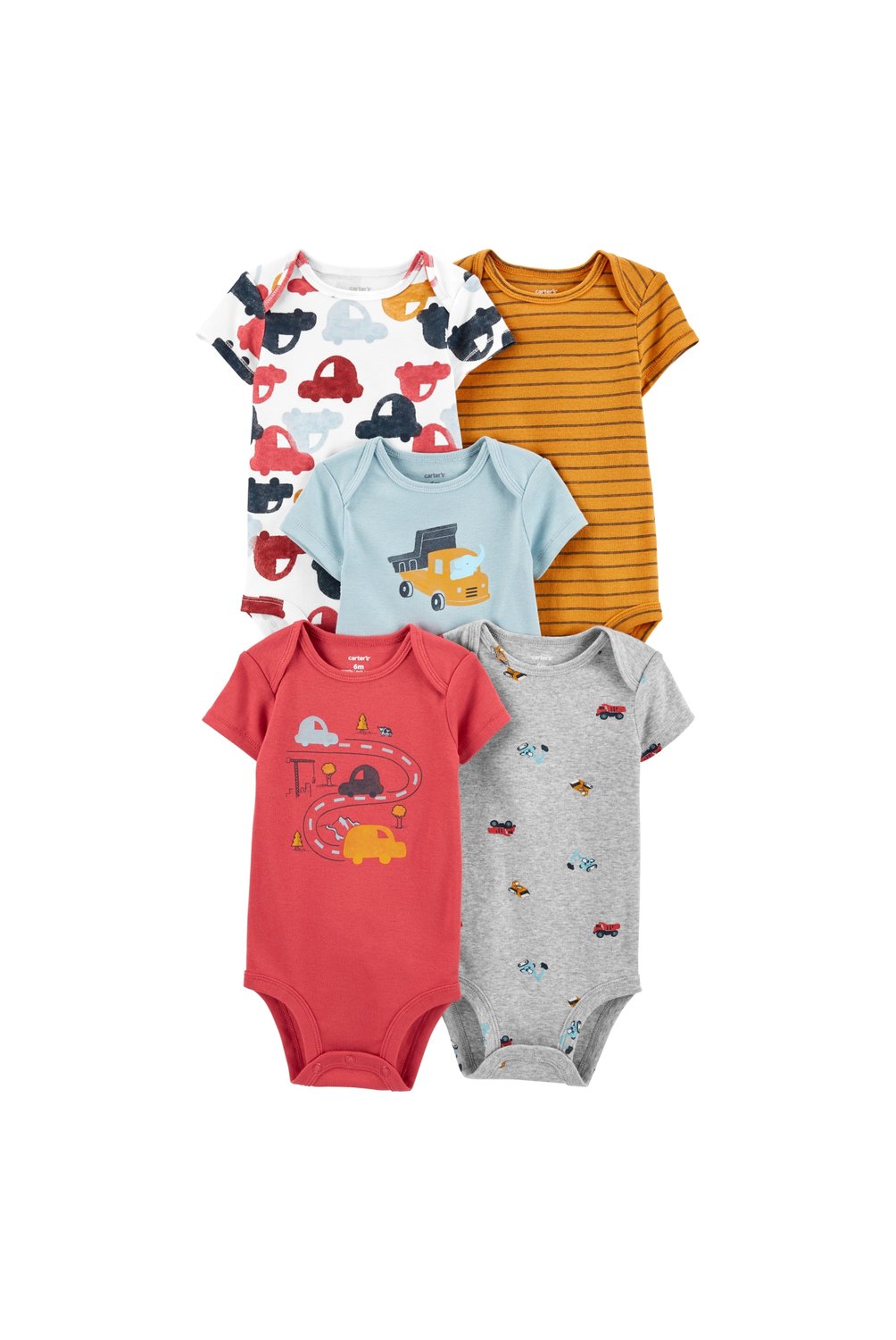 CARTER S Bodies Algodon Manga Corta Pack 5 Unidades Bebe Nino Carter s falabella