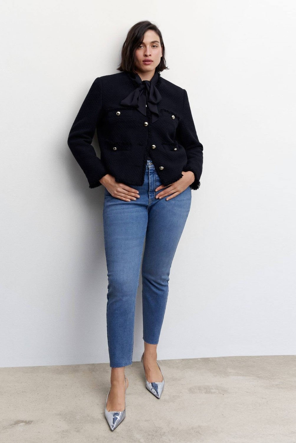 Jeans Skinny Isa Tiro Medio Mujer Mango