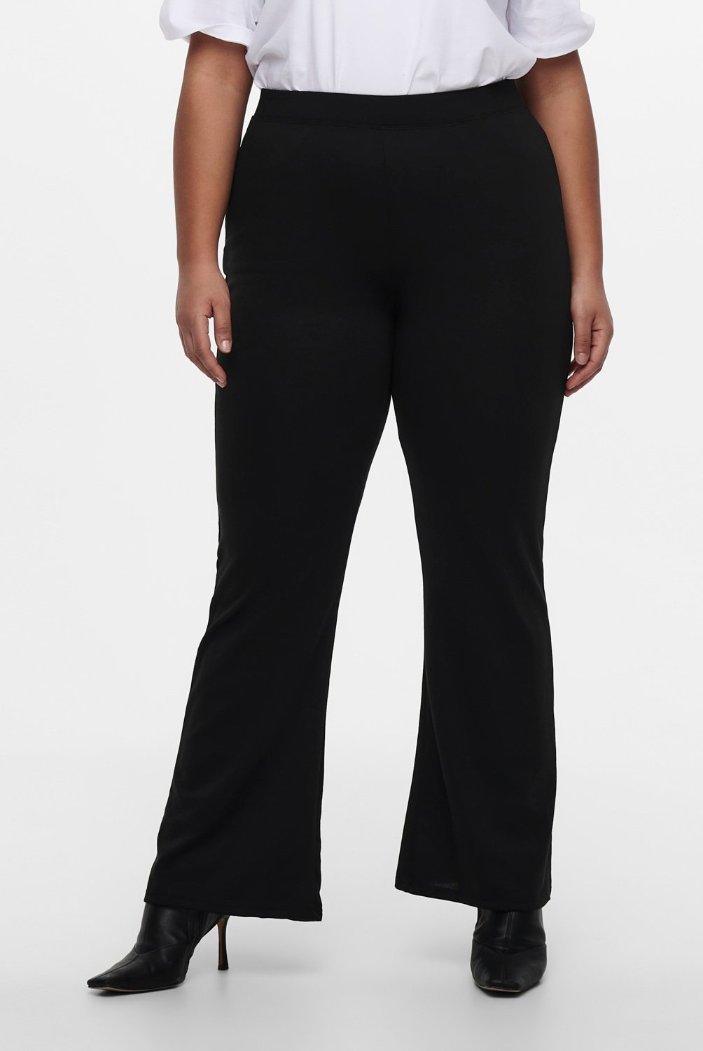 Pantalon flare tiro alto hotsell