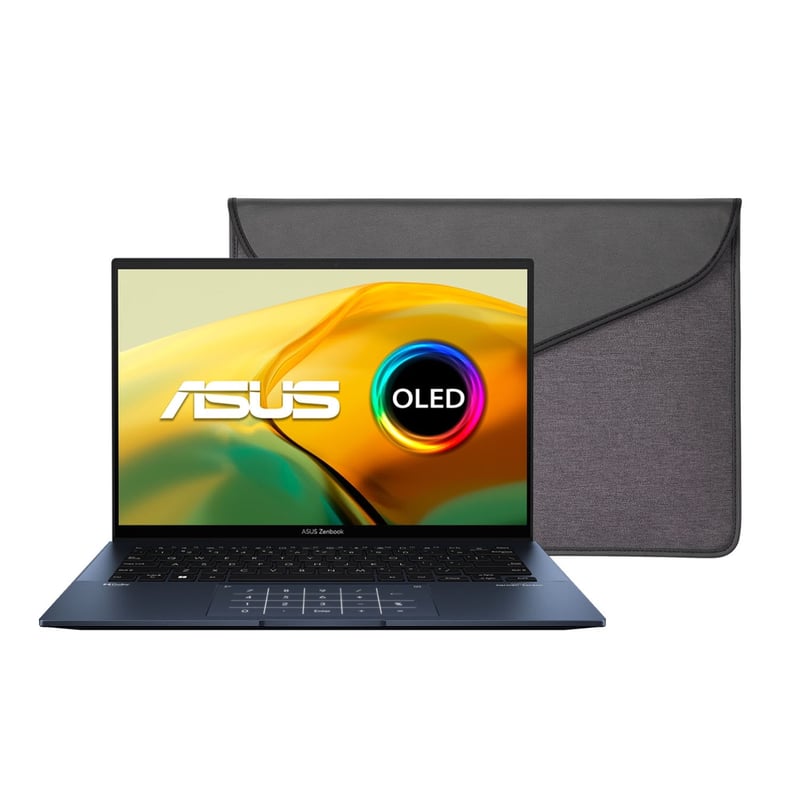 2 X Protezione Tastiera In Silicone Compatibile ASUS Zenbook 14 OLED UX3402 - Antipolvere E Impermeabile