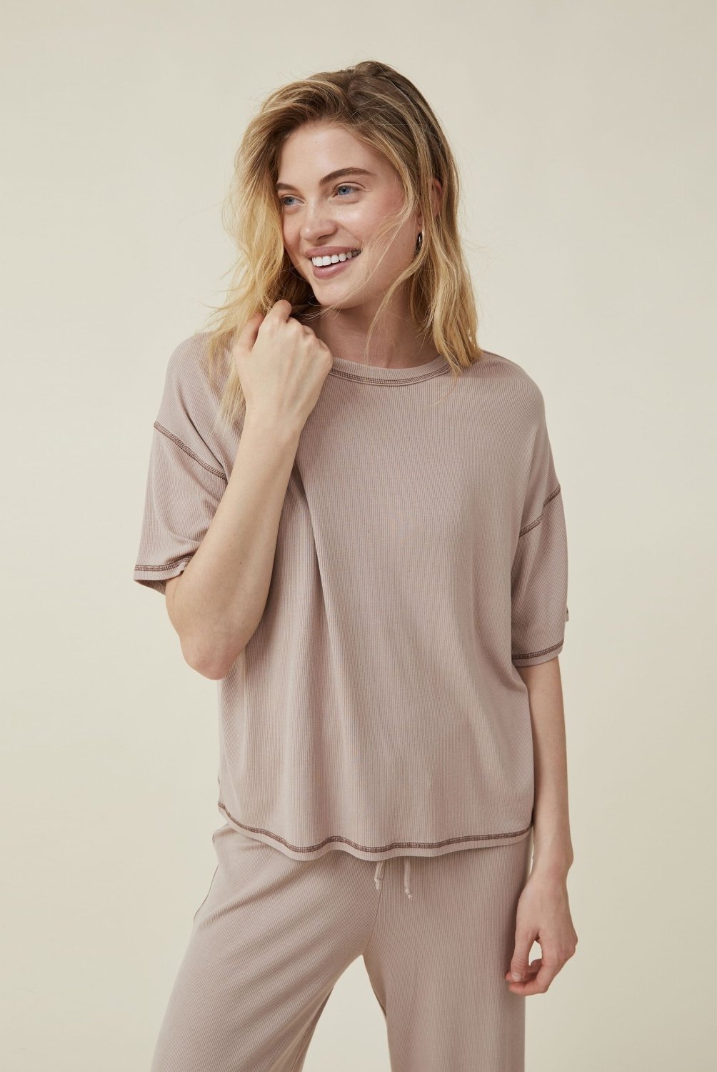 COTTON ON - Polera de Pijama - Sleep Recovery Mujer Cotton On