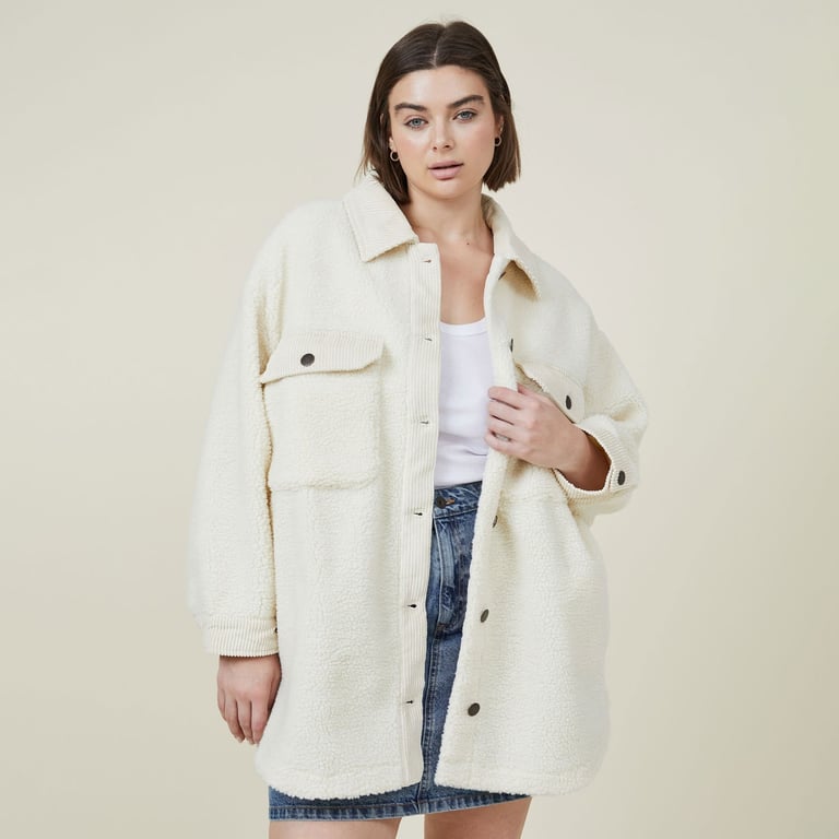 Abrigo Teddy Mujer Polar Borreguito | Chaqueta De Invierno Talla Grande - Cálida, Oversize Y Con Capucha