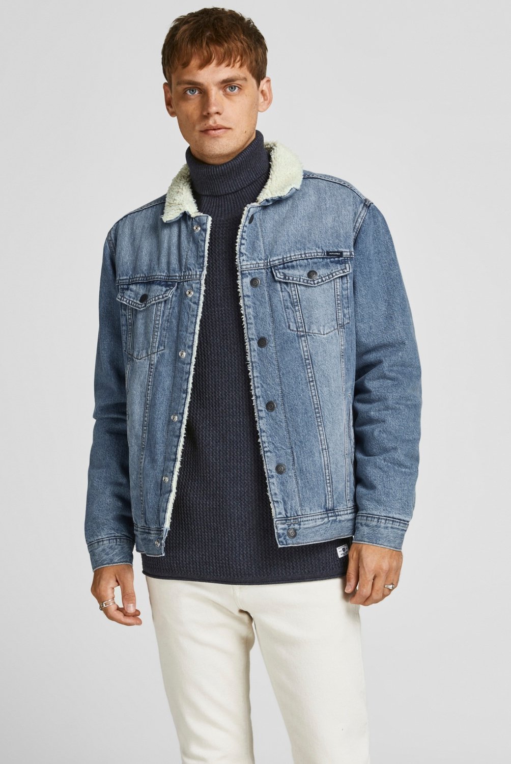 Jersey Capucha Hombre JACK & JONES Chaqueta Con Capucha Para Hombre, Color Liso Chaqueta De Hombre Jack Jones