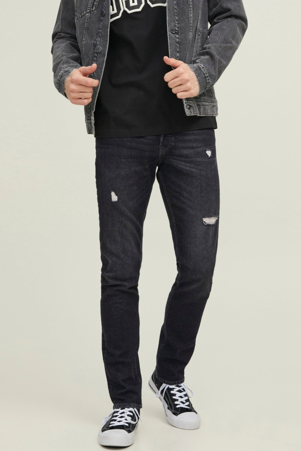 Jeans Homme JACK & JONES - Coupe Slim Fit - Tissu Denim Stretch - Coupe Cinq Poches Classique - Marque Danoise - 5