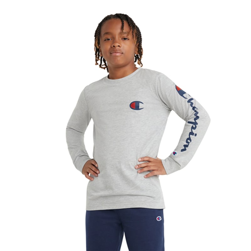 CHAMPION Champion Poleras Manga Larga Algodon Nino falabella