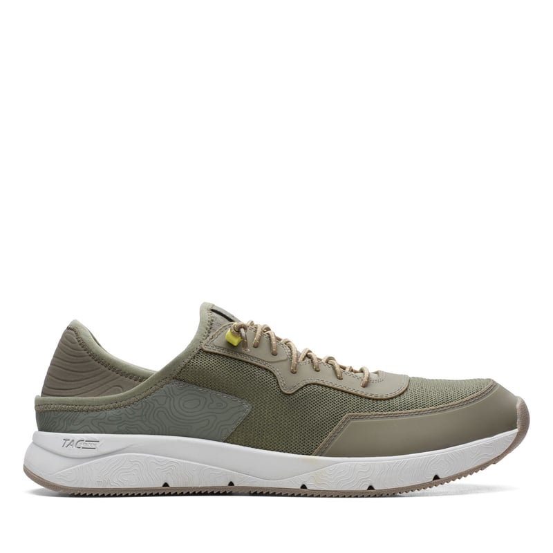 CLARKS - Zapatilla Urbana Hombre Verde Clarks