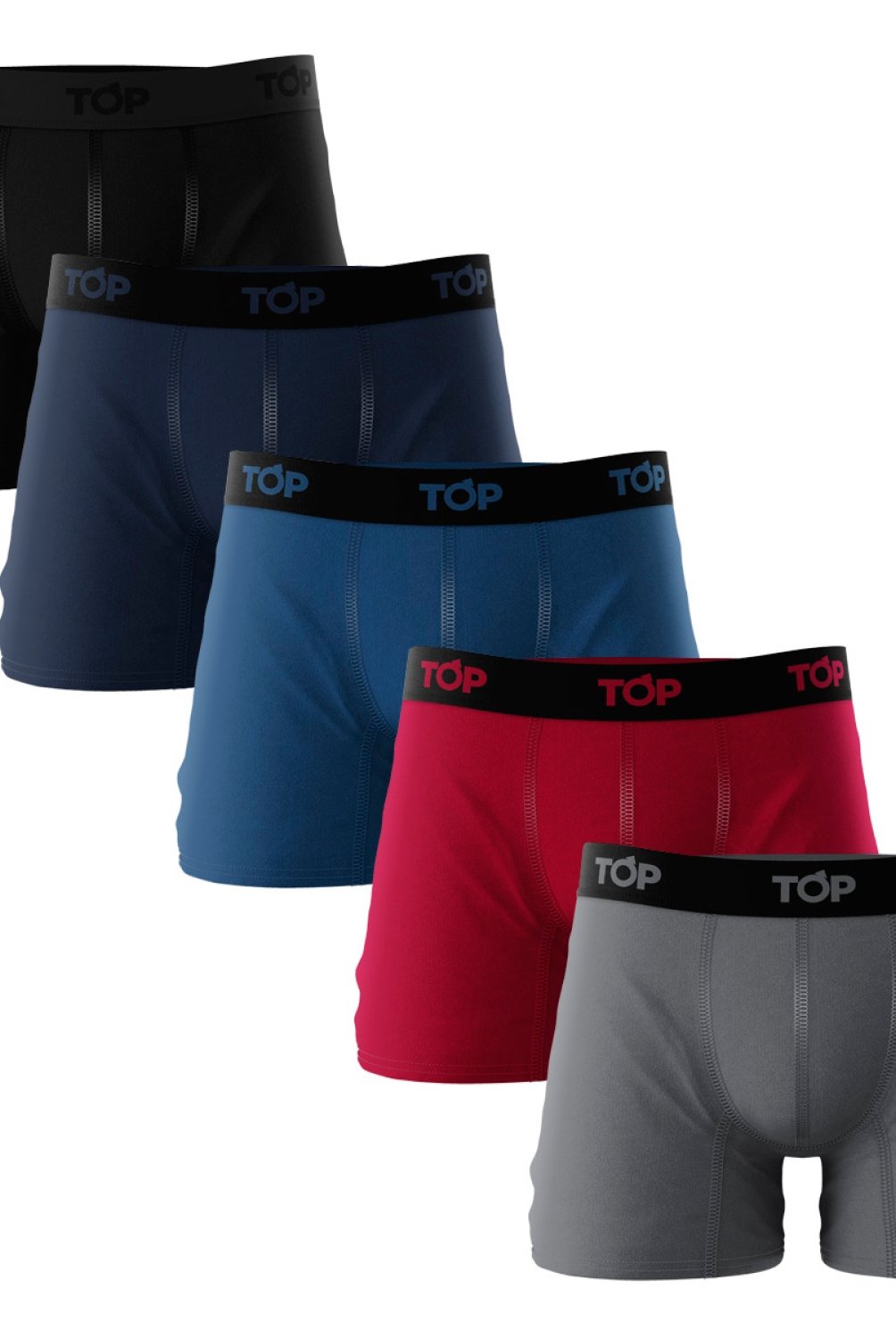TOP Pack De 5 Boxer Algodon Hombre Top falabella