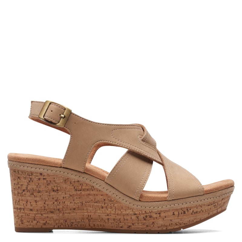 CLARKS - Sandalia Mujer Café Clarks