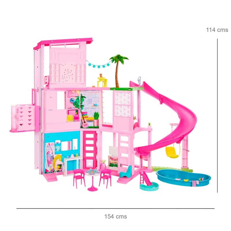 BARBIE Nueva Casa De Los Suenos Accesorios Con Ascensor Y Piscinas Barbie falabella