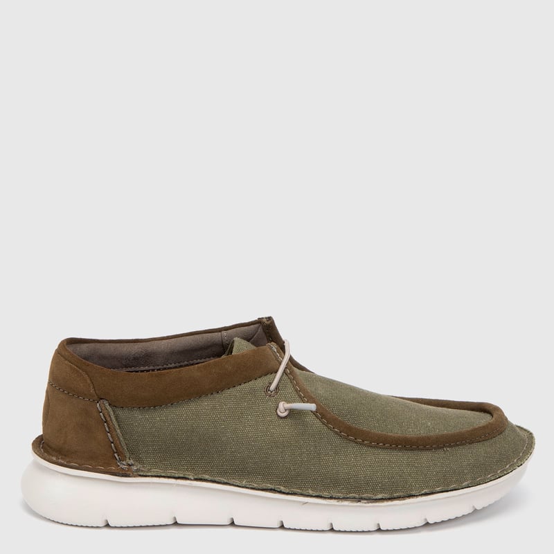 CLARKS - Zapato Casual Hombre Verde Clarks