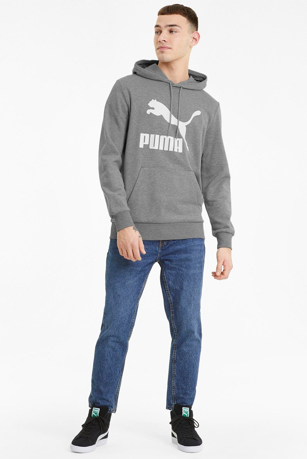 PUMA - Polerón Hoodie Algodón Hombre Puma