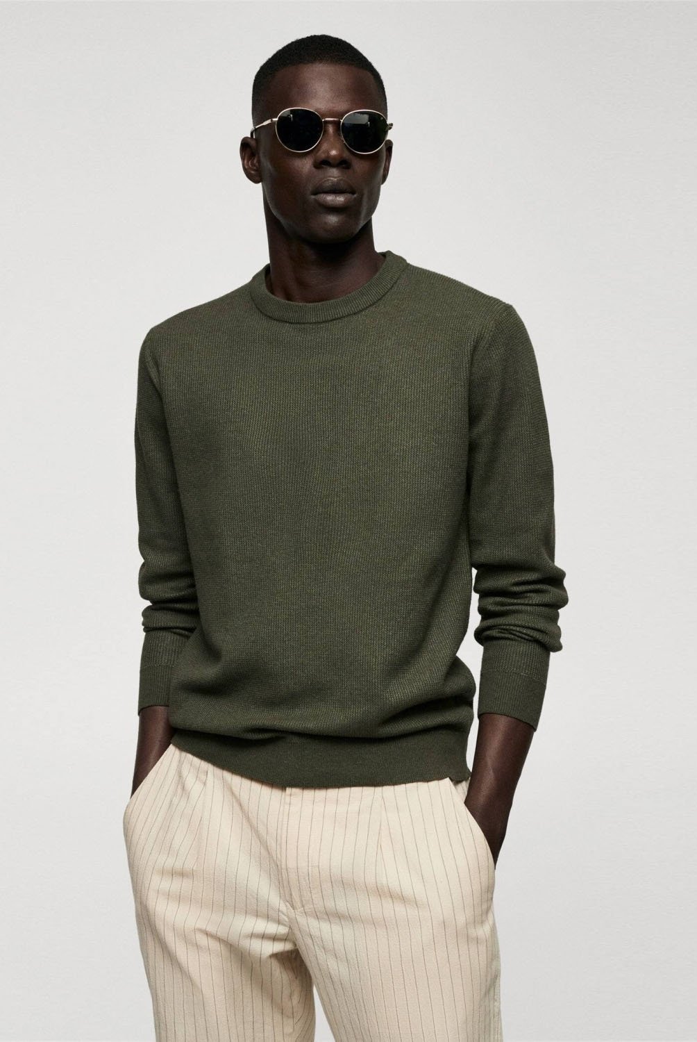 Sweater Algodon Estructura Hombre Mango Man