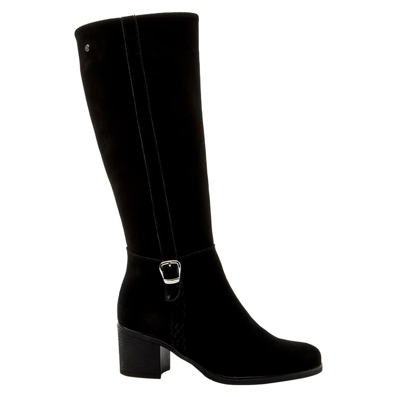 Botas fashion mujer cuero negro