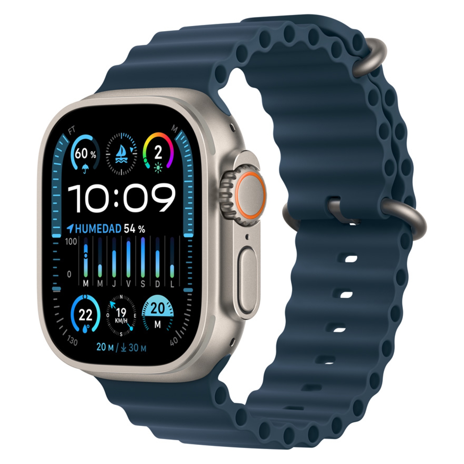 APPLE Apple Watch Ultra 2 Gps Cellular Titanio 49 Mm Correa Ocean falabella