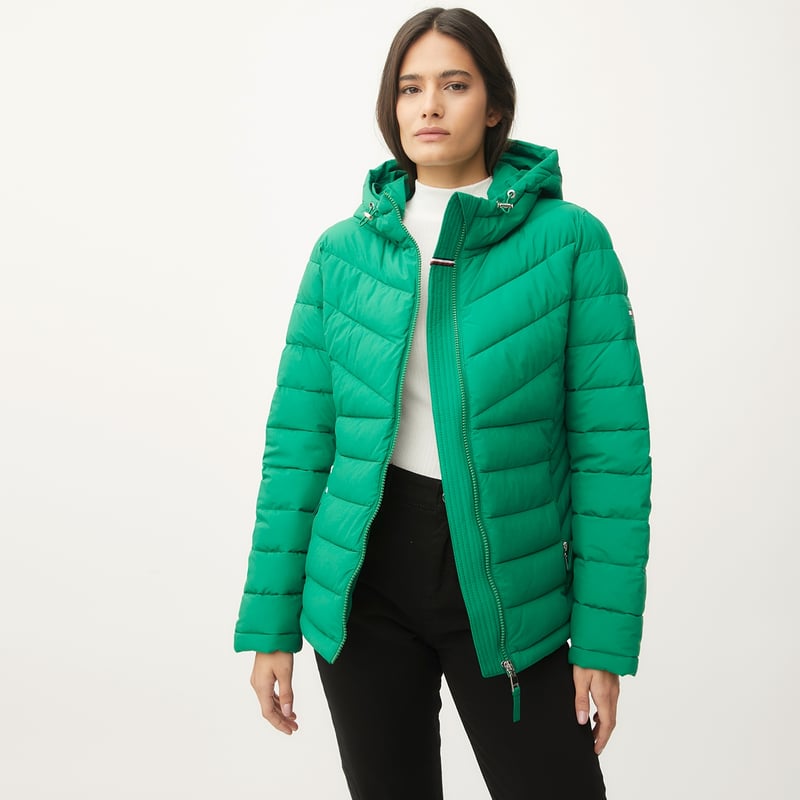 Parka verde fashion tommy hilfiger mujer