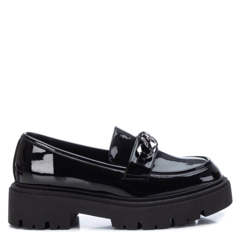 Mocassin XTI Fille - Imitation Cuir, Confortable, Chaîne Décorative, Semelle Antidérapante