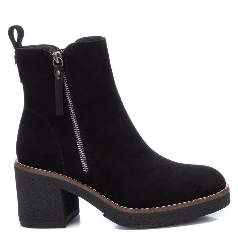 XTI Stivaletto Bambina 151395 - Vernice Con Zip, Suola Antiscivolo, Dettaglio Libellula, Elegante