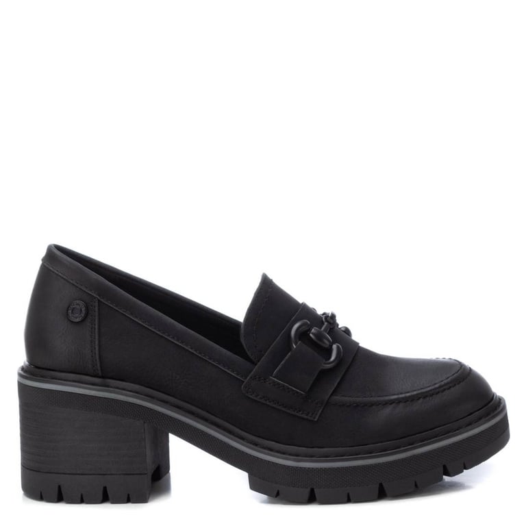 Mocassino Donna XTI 143297 - Tacco Spesso 4 Cm, Suola Antiscivolo, Colore Bordeaux