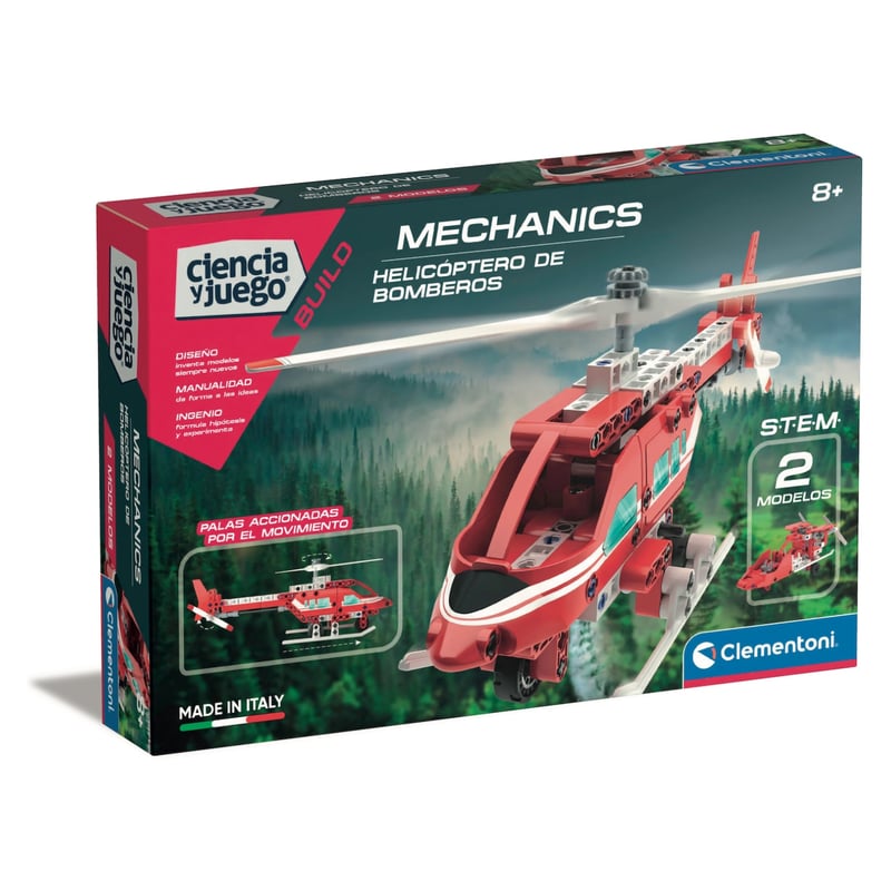 CLEMENTONI - Armable Ciencia Helicoptero de Bombero Clementoni