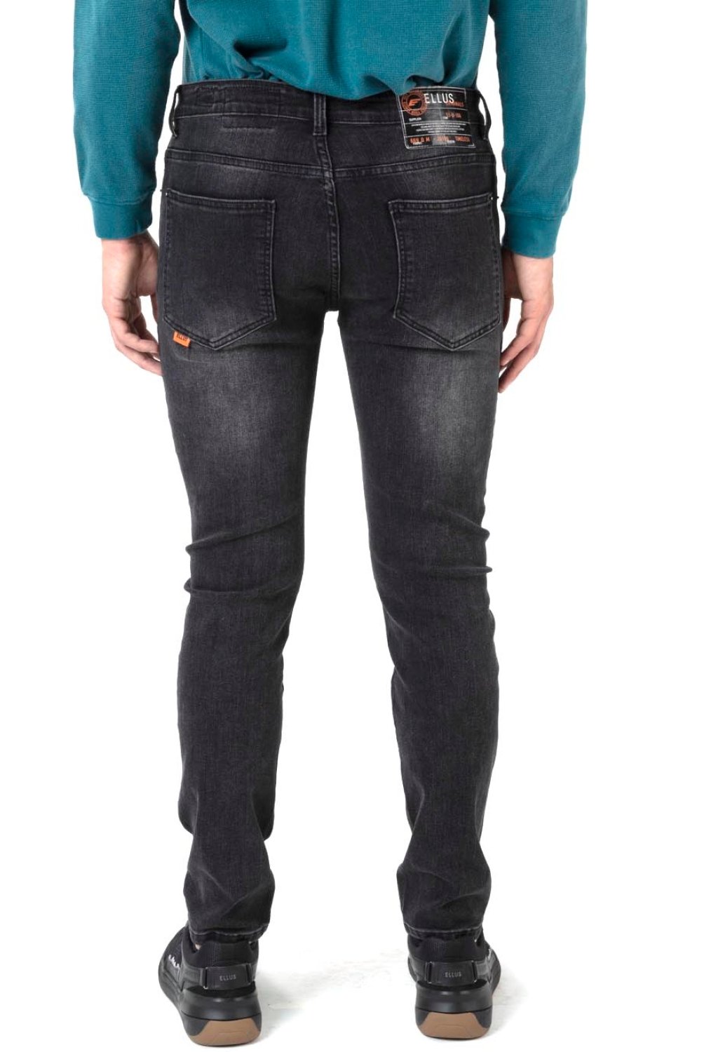 ELLUS - Jeans Tiro Medio Skinny Fit Hombre Ellus