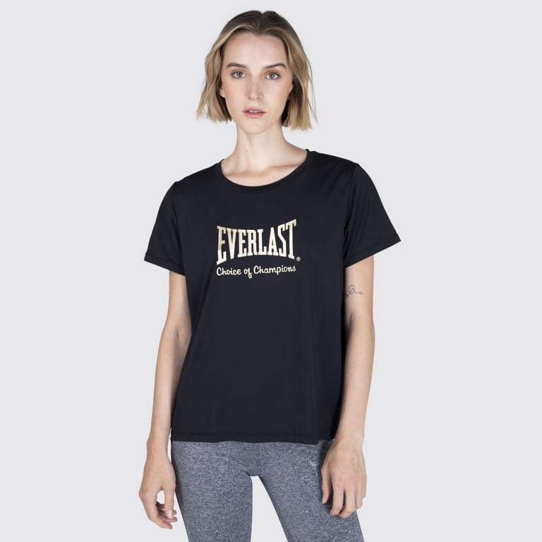 EVERLAST Polera Manga Corta Regular Fit Mujer Everlast falabella